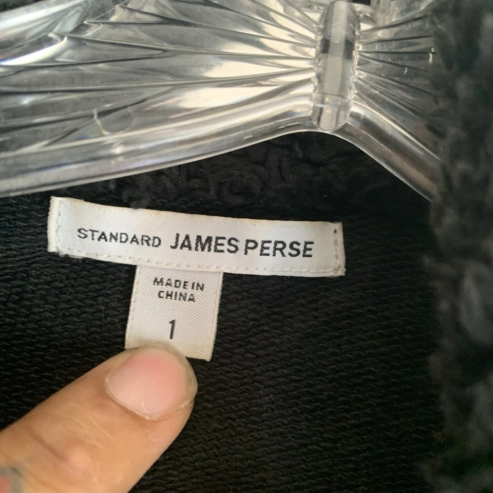 James Perse 1 Mujer Gris Sudadera Chaqueta Polar Cuello Corbata Cintura Cárdigan Foto 4 de 4
