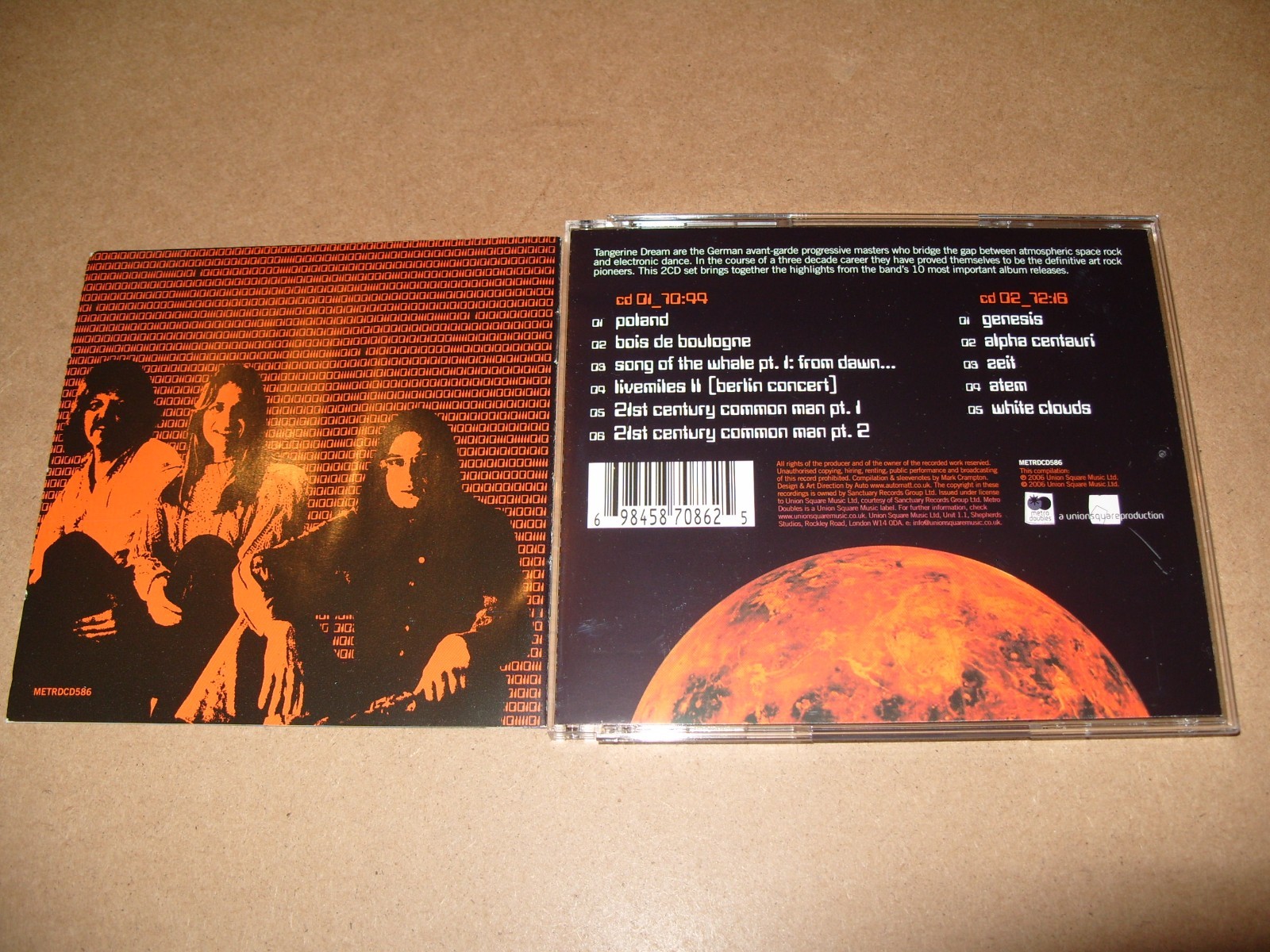 Tangerine Dream-Essential Collection 2006) 2 CD NEAR MINT/INLAYS EXCELLENT.(C22)
