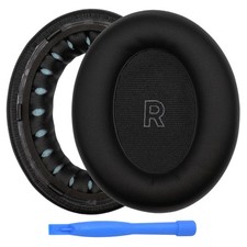 Replacement Ear Pads for Bose QC Ultra - Memory Foam PU Leather Black