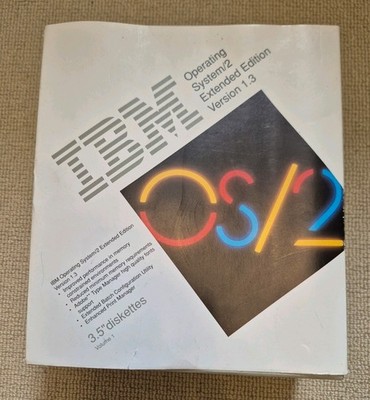 IBM OS/2 Extended Edition 1.3, Vintage, Ultra Rare Boxed and Manuals. KEINE Medien.