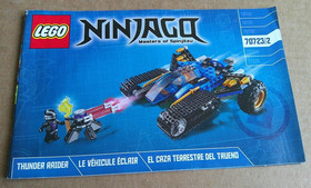 LEGO Instruction Booklets Ninjago Thunder Raider #70723/1-70723/2 Manuals ONLY!