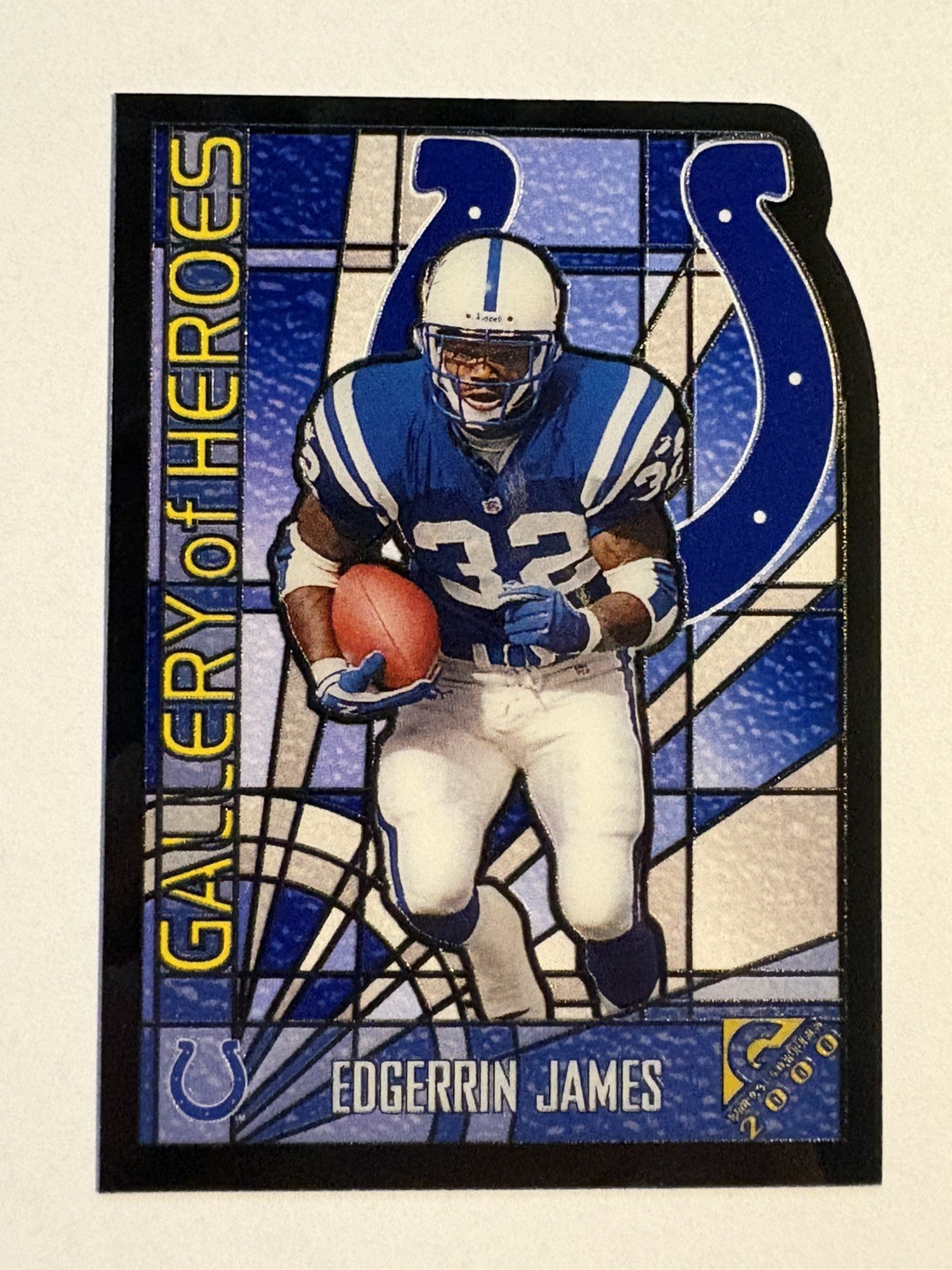 2000 Topps Gallery of Heroes Edgerrin James GH4 Indianapolis Colts