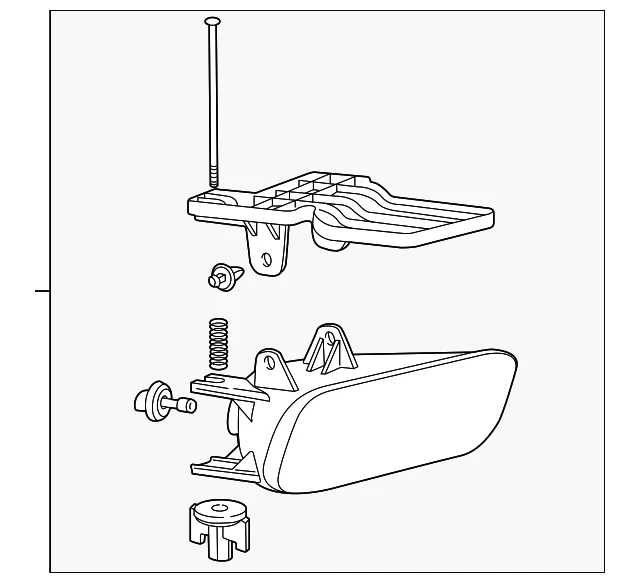 Lámpara antiniebla delantera del lado del conductor GM 15252038 genuina Foto 3 de 4