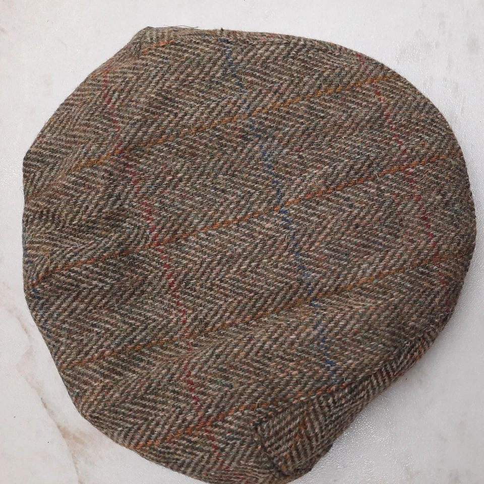 Gorra plana Walker & Hawkes Harris Tweed ESCOCESA 100 % lana sombrero de campo S-2XL Foto 3 de 3