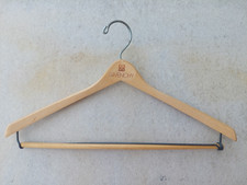 Givenchy Wood Hanger HEAVY Clothes Coat Suit Jacket Pant Combo BATTS WISHBONE