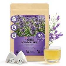 - Hyssop Tea Bags, 50 Count Caffeine-Free Herbal Tea Bags, Premium Hyssop, Suppo