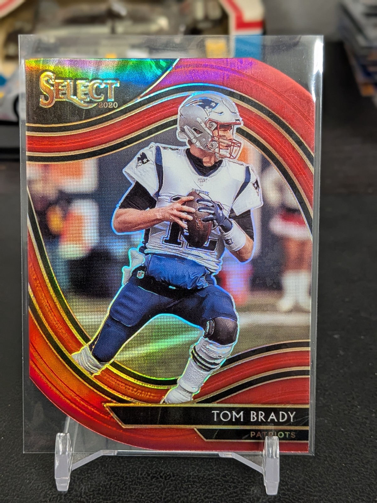 2020 Select Field Level Red Prizm Die-Cut Tom Brady