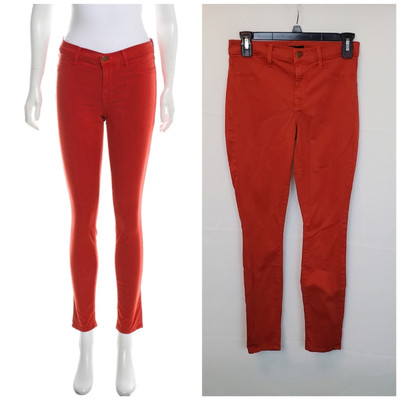 J BRAND Tangerine Bossa Nova Super Skinny Pants Size 27