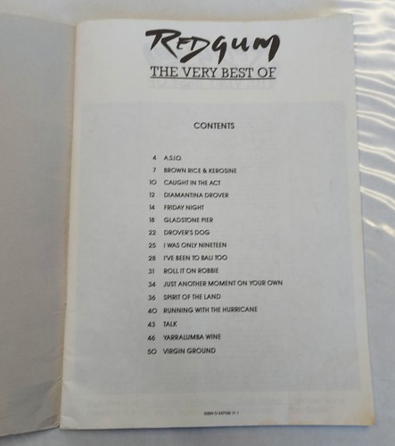 Redgum The Very Best Of - Songbook - Picture 3 of 5