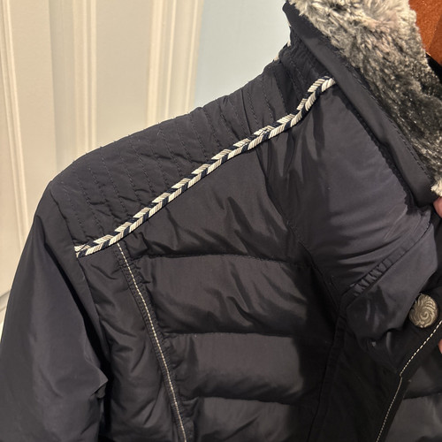 PIKUER JANICE WINTER COAT SZ 38 DOWN USA SZ 10 EQUESTRIAN JACKET DOWN HORSE SHOW - Picture 3 of 15