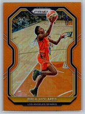 Bria Holmes 2021 Panini Prizm WNBA Orange Prizm /50 #23 Los Angeles Sparks