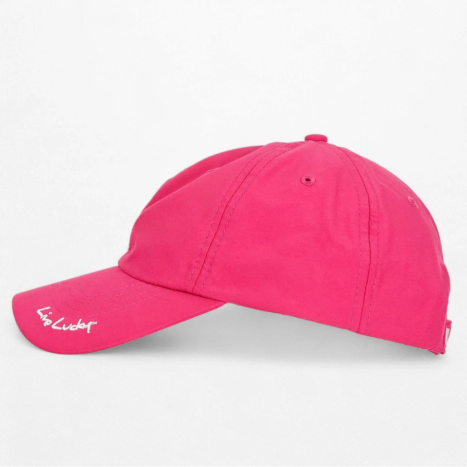 Sombrero de Trébol Negro Gorra Ajustable Rosa Neón Paisley Bandana Logo Live Lucky OSFM Foto 2 de 4