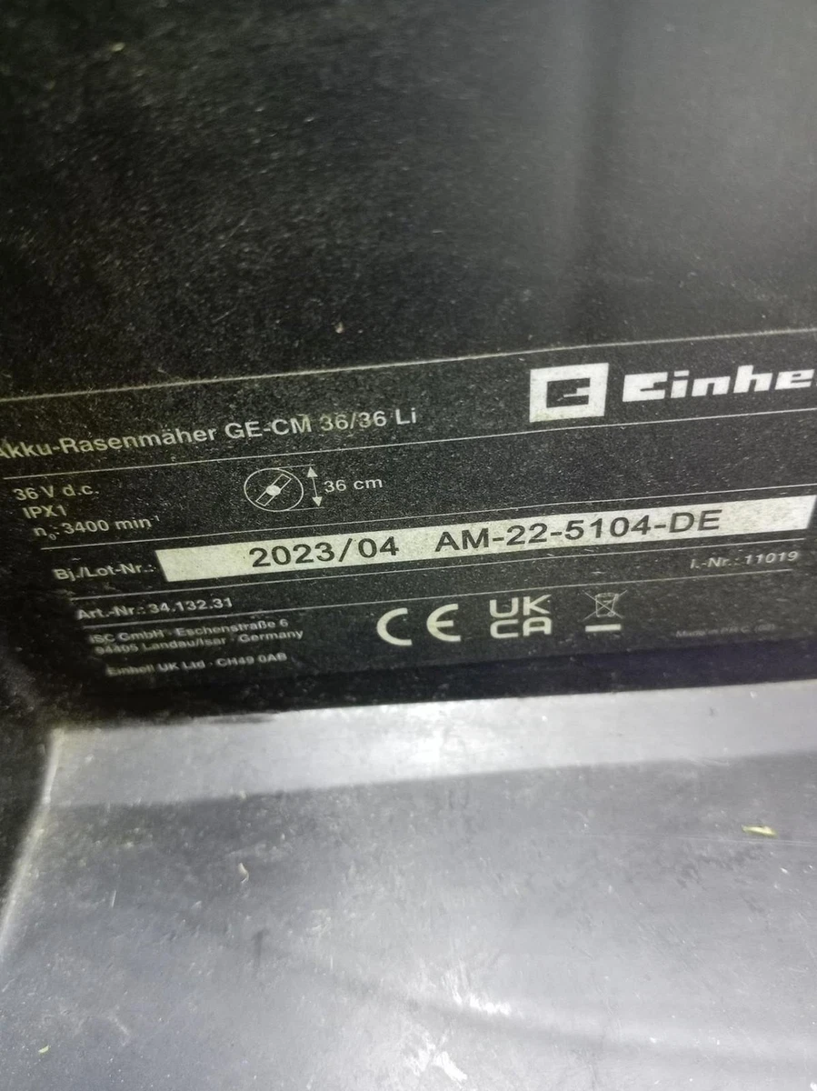 Einhell Cortacésped a batería GE-cm 36/36 Li Kit