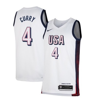 Stephen Curry Men's USA Basketball Nike 2024 Swingman Player Jersey Olympics SM