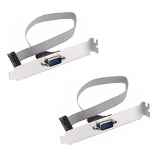 DB9 To 10-Pin IDC Serial Cable 2 PCS RS232 D-Sub Header Adapter 12cm 11 Inch