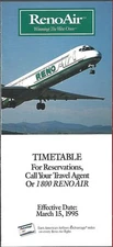 Reno Air system timetable 3/15/95 [5041] Buy 4+ save 25%