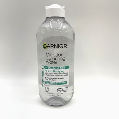 Garnier Micellar Cleansing Water All in 1 Salicylic Acid 13.5 fl oz 1 Pack