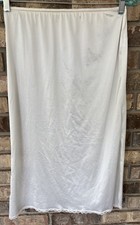 Vintage Sliperfection Half Slip Lingerie White Nylon w/ Lace Small 28 USA