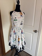 Bernie Dexter Rockabilly Idol Dress XL Novelty Print Pin Up Silhouettes NWT