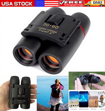 Binoculars 30x60 Zoom Outdoor Travel Compact Folding Telescope Hunting Day/Night