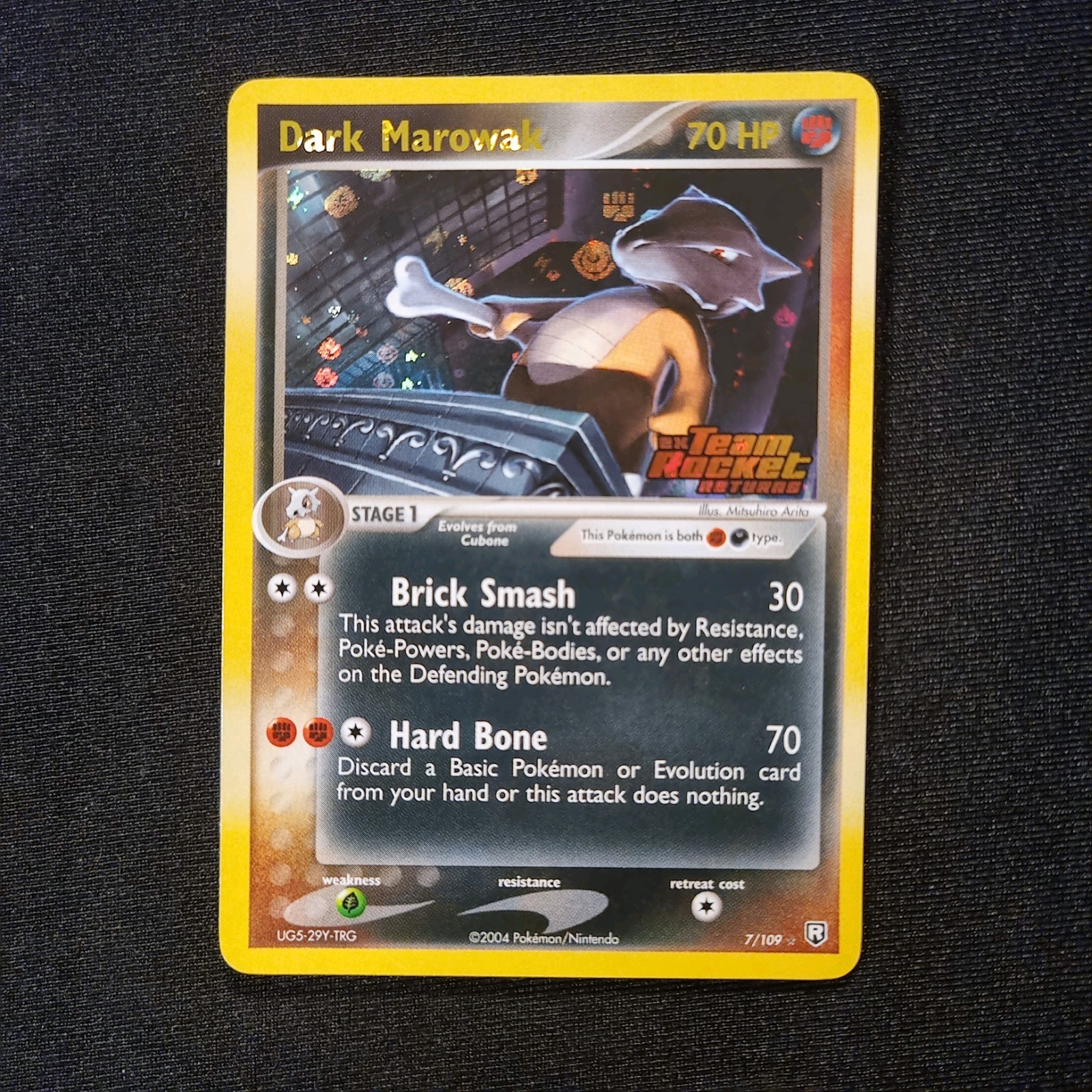 Dark Marowak Reverse Holo EX Team Rocket Returns 7/109 Pokemon TCG - NM