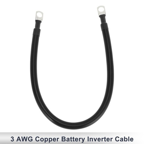 1x Batterie-Kabel 10 AWG, 1,5 Fuß (45cm) – Verzinntes Kupferkabel Für Auto, Wohnmobil, Solar & Boot