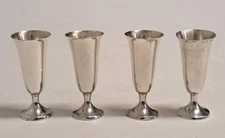 4 Sterling Silver Cordials Vintage 951 Set by Gorham 85 Grams