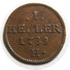 elf Germany Further Austria 1 Heller 1789 H — photo 2