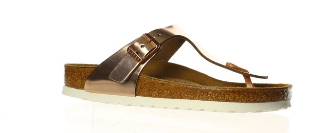 gizeh soft footbed metallic copper