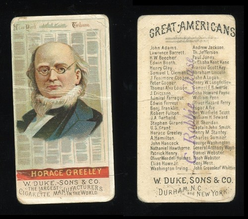 1888 N76 Duke #18 Horace Greeley — Raw