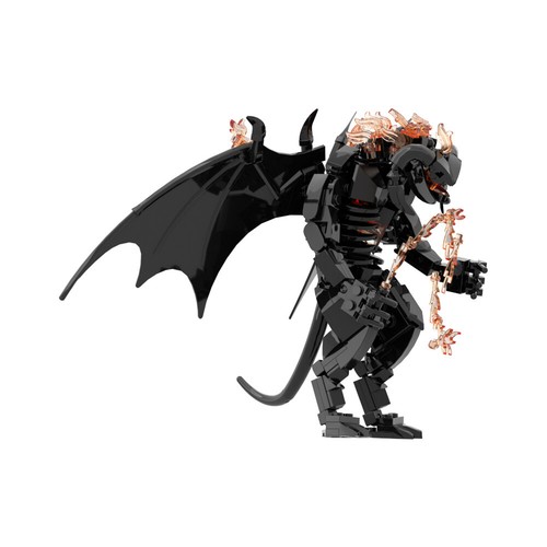 LOTR Balrog MOC Mattoni da Costruzione 215pz Il Signore degli Anelli Modellino Kit - Foto 3 di 6
