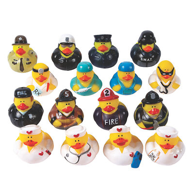 Community Helper Rubber Duckies Assortment - Toys - 48 Pieces