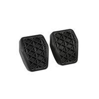 Paar PedalbezüGe Abdeckung Pedale Bremse Kupplung Auto Gummi Ford Kuga 01/24>