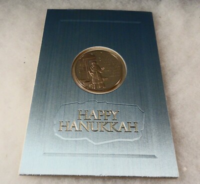 1974 Franklin Mint HAPPY HANUKKAH 39MM Medal/Coin Capsulated in