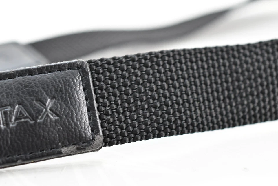 🌸[Casi COMO NUEVO] Correa para el cuello de cámara genuina Contax negra de nailon 0,98 pulgadas (2,5 cm) Japón Foto 4 de 4