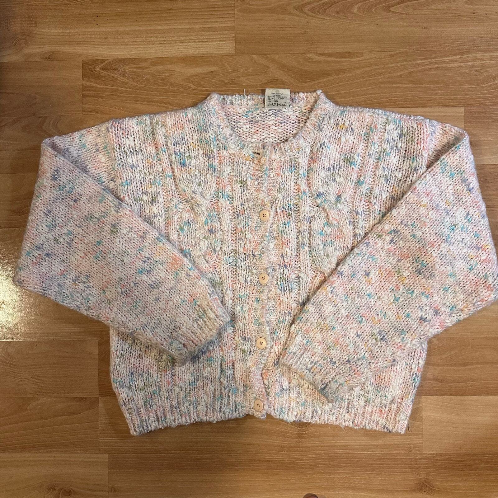 Taylor Swift Cotton Candy Oversized Cardigan Sweater - Medium