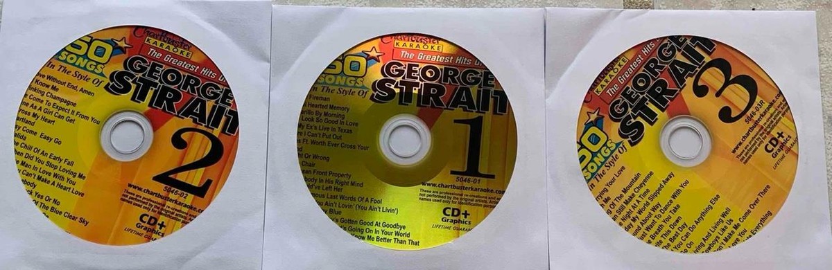 KARAOKE CD G CHARTBUSTER GEORGE STRAIT 5046 COUNTRY NEW IN CASE W/SONG LIST