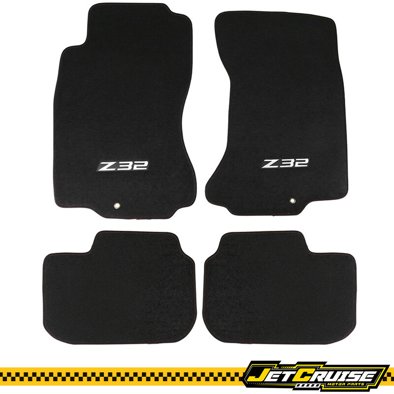 マッピーなお Fits 90-96 Nissan 300ZX Z32 Logo Car Nylon Floor Mats Front