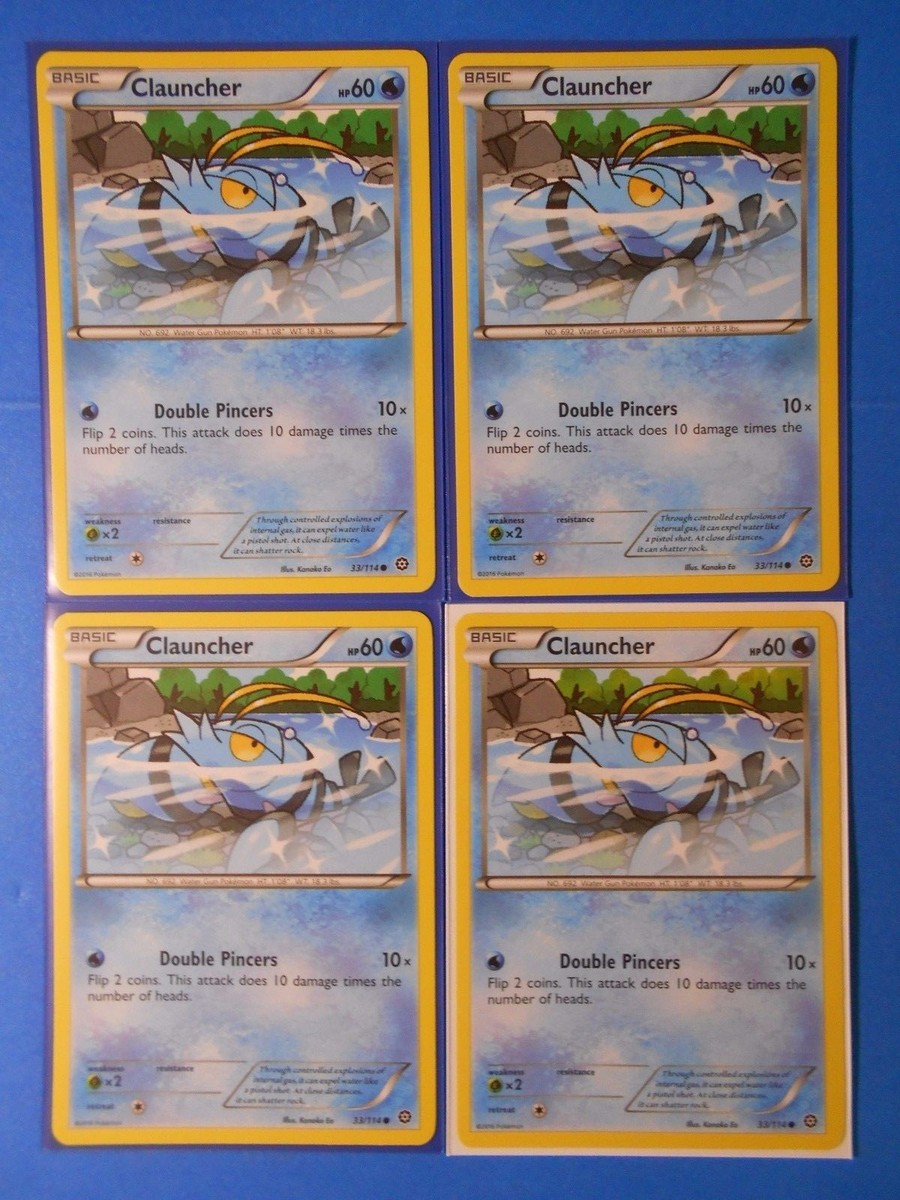 Pokemon Sammelkarte – Clauncher (33/114) Aus XY Steam Siege – Einzelkarte