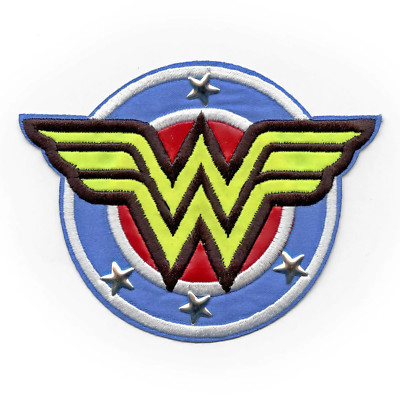 Dc Comics Wonder Woman Shield Mit Nieten Aufbügeln Bestickt Superheld Patch