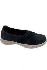 Skechers GOwalk Vegan Washable Canvas Slip-Ons Summer Love Black