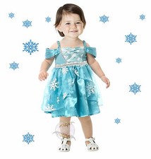 New Snowflake Princess Toddler Halloween Costume Dress