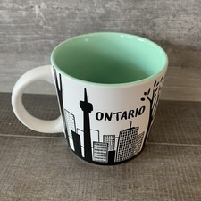 Indigo Ontario Provinces Of Canada Collection Black & White Coffee Cup Mug 14 Oz