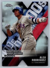 2020 Topps Chrome Baseball alex rodriguez decade of dominance #13