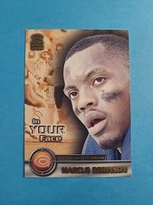 MARCUS ROBINSON 2000 PACIFIC CROWN ROYALE IN YOUR FACE FOOTBALL CARD # 3 H8532