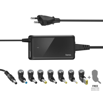 Hama Notebook Netzteil Slim & Light 19V 65W USB-Ladeanschluss
