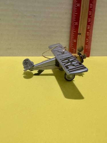 1998 Tin Toy Schylling N-X-211 Plane Christmas Ornament Spirit of St. Louis - Picture 4 of 9