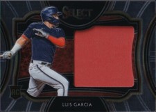 2021 Panini Select Horizontal Rookie Jumbo Swatch #HRJS-LG - Luis Garcia Jersey
