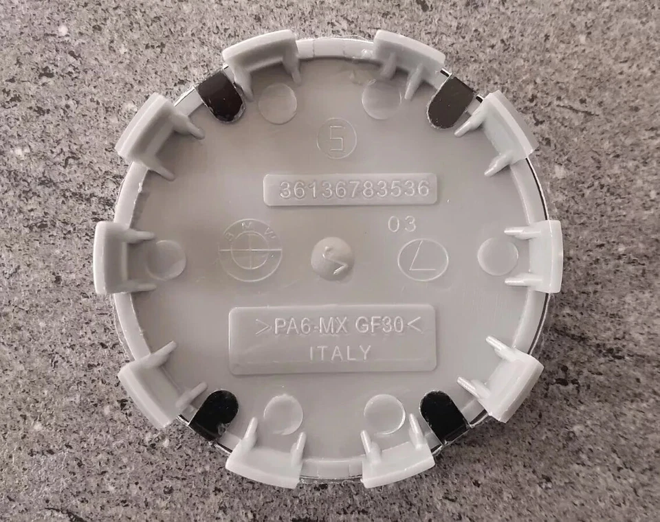 NEW BMW ALLOY WHEEL BLACK CENTRE CAPS 68mm SET OF 4 UK SELLER - Image 4 of 4