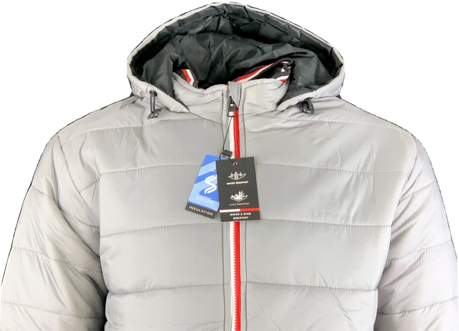 Men’s Winter Polyester Puffer Lightweight Jackets Unbranded - Gray - S image 6